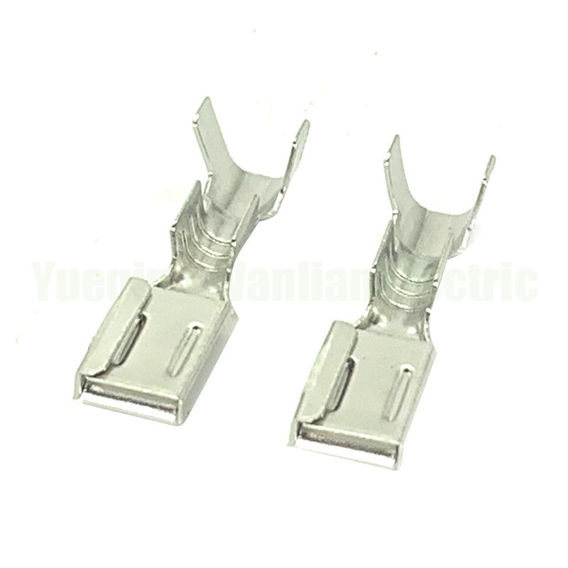 QLW-F-300 6.3mm حاوية نسائية نحاس سبيكة القصدير طلاء طابع الحديد المحطة