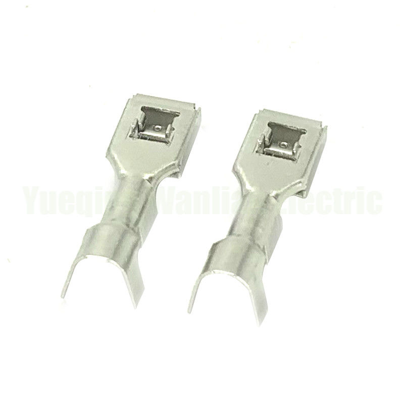 QLW-F-300 6.3mm حاوية نسائية نحاس سبيكة القصدير طلاء طابع الحديد المحطة