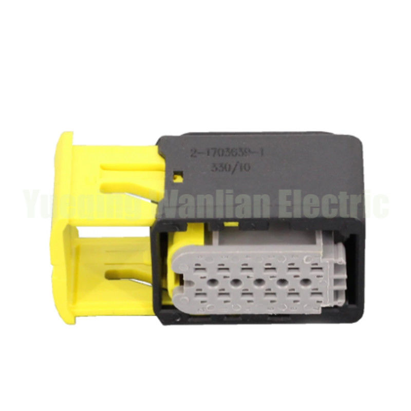 2-1703639-1 12 Pin HDSCS Connector إمرأة عازلة للماء الاتصالات الكهربائية للسيارات