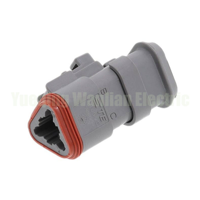 3 دبوس DT06-3S-CE04 رابط السيارات غطاء الذيل المسطح المقاوم للماء وصلة في السلكية ربط السلك WL3032T3-1.6-21